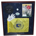 Mark Brooks Multi-Signed Framed Items - Golf Ball, Glove, Flag, Hat, and Photo JSA COA