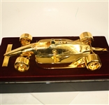 1989 Michigan 500 Pro-Am Winners Trophy won by Mark Brooks - 24 Karat Gold Plated