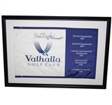 Mark Books Signed Valhallla Embroidered Matted Flag with Year Inscription JSA COA