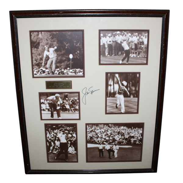 Jack Nicklaus Signed Matted Multi-Photo Display JSA COA