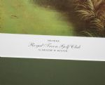 Justin Leonard Signed 1999 Royal Troon 18th Hole Baxter Ltd Ed Print 48/150