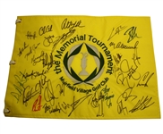 Multi-Signed Memorial Embroidered Flag JSA COA