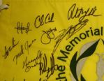 Multi-Signed Memorial Embroidered Flag JSA COA