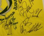 Multi-Signed Memorial Embroidered Flag JSA COA
