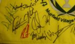 Multi-Signed Memorial Embroidered Flag JSA COA