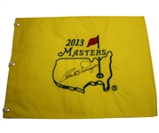 Bernhard Langer Signed 2013 Masters Embroidered Flag JSA COA