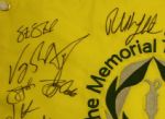 Multi-Signed Undated Memorial Embroidered Flag JSA COA