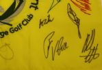 Multi-Signed Undated Memorial Embroidered Flag JSA COA