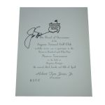 Jack Nicklaus Signed Reproduction 1959 Masters Tournament Invitation Letter JSA COA