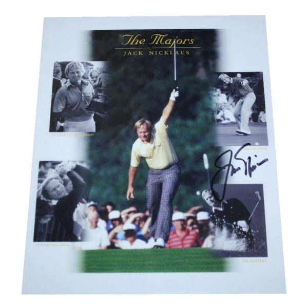 Jack Nicklaus Signed 8x10 Photo The Majors JSA COA
