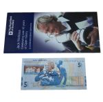 Jack Nicklaus Signed Royal Bank of Scotland 5lb Note JSA COA