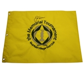 Jack Nicklaus Signed Undated Memorial Embroidered Flag JSA COA