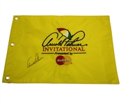 Arnold Palmer Signed Undated Arnold Palmer Invitational Embroidered Flag JSA COA
