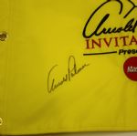 Arnold Palmer Signed Undated Arnold Palmer Invitational Embroidered Flag JSA COA