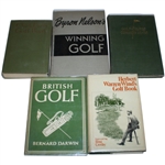 Lot of Five Golf Books - Mark Brooks Collection