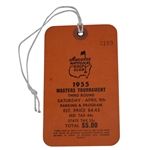 1955 Masters Saturday Ticket-TOP CONDITION EXAMPLE!
