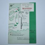 1960 Masters Spectator Guide-Arnold Palmer's 2nd of 4 Masters Wins-Near Mint!