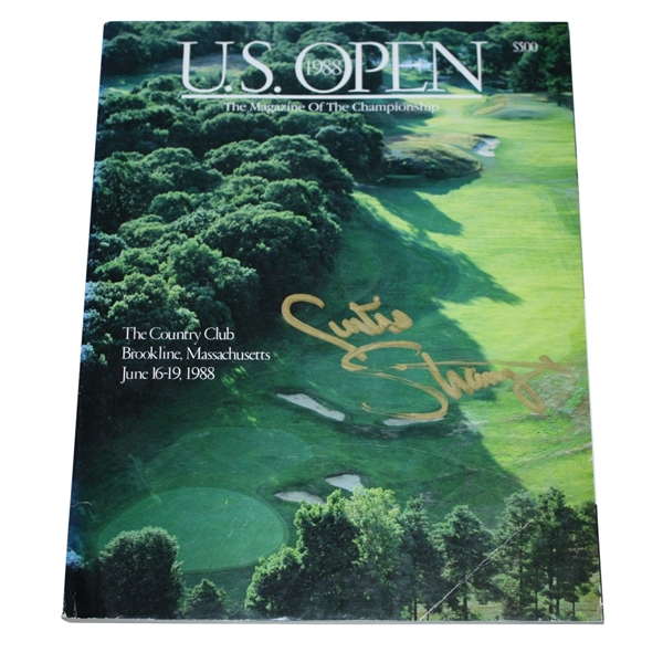 Curtis Strange Signed 1988 US Open Program JSA COA