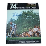 Hale Irwin Signed 1974 US Open Program JSA COA