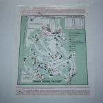 Mark O'Meara Signed 1998 Sunday Masters Pairing Sheet JSA COA