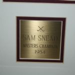 Sam Snead Signed Masters Photo with Hogan and Jones - Framed JSA COA