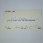 1952 US Amateur Program - Seattle Golf and CC - with Signed Winner Jack Westland Cut JSA COA