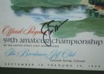 Jack Nicklaus Signed 1959 US Amateur Championship Program - Broadmoor CC JSA COA