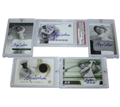 Lot of 5 Byron Nelson Signed Golf Cards JSA COA