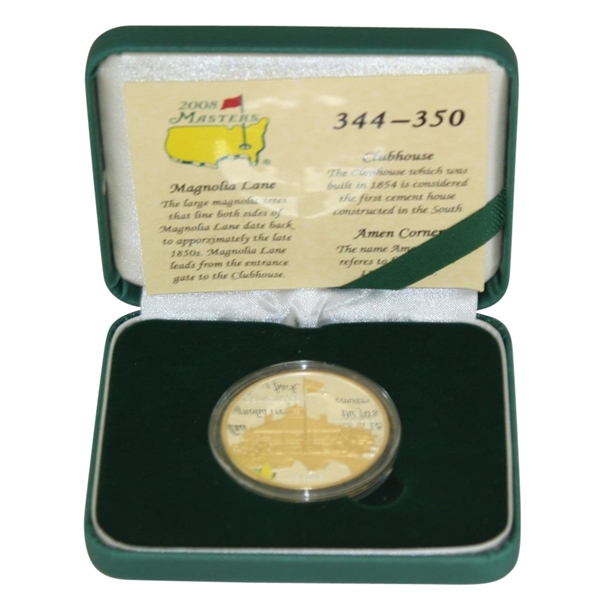 2008 Masters Ltd Ed Commemorative Coin #344/350
