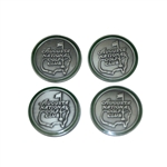 Lot of Four Augusta National Members Metal Ball Markers