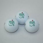 Sleeve of 3 Augusta National Logo Golf Balls - Callaway HEX Black