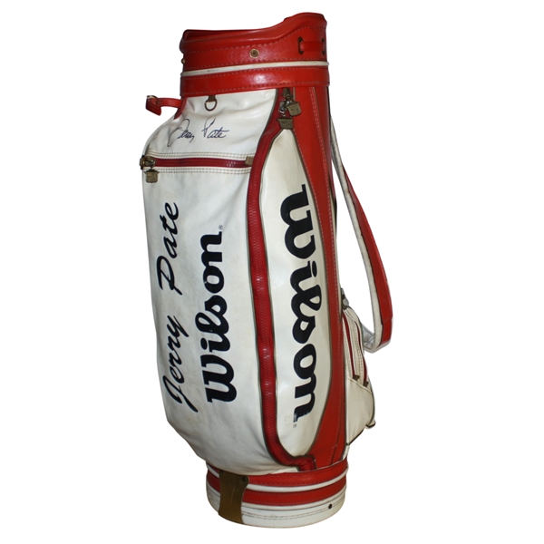 Jerry Pate Signed Jerry Pate Golf Bag and Wood Club Face JSA COA