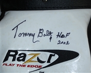 Tommy Bolt Signed Golf Bag with Clubs, Signed Putter, and Signed Wood JSA COA