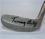 Tommy Bolt Signed Golf Bag with Clubs, Signed Putter, and Signed Wood JSA COA