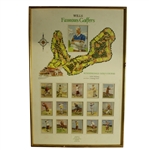 Vintage Full Set of Early Cigarette Cards in Frame