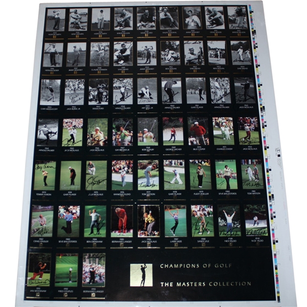 Multi-Signed Uncut Sheet of GSV Cards -  PICARD Signed! JSA COA