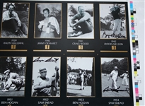 Multi-Signed Uncut Sheet of GSV Cards -  PICARD Signed! JSA COA