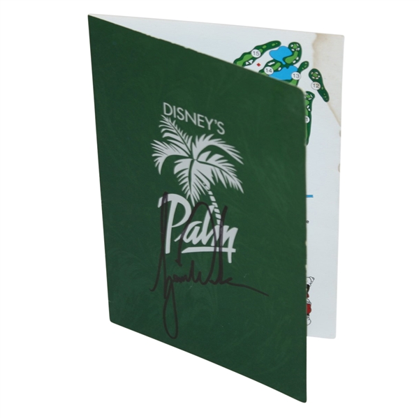 Tiger Woods Signed Disneys Palm Scorecard JSA COA