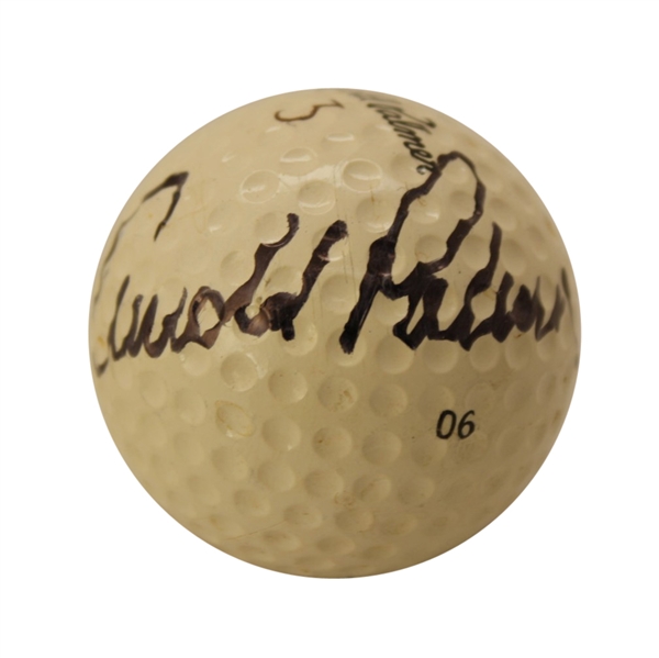 Arnold Palmer Signed Arnold Palmer Logo Golf Ball JSA COA