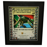 2003 Presidents Cup Poster Signed by Both Teams - 28 Signatures JSA COA