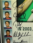 2003 President's Cup Poster Signed by Both Teams - 28 Signatures JSA COA