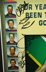 2003 President's Cup Poster Signed by Both Teams - 28 Signatures JSA COA