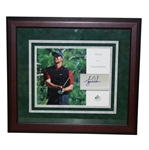 Tiger Woods Signed Framed Sig With Photo