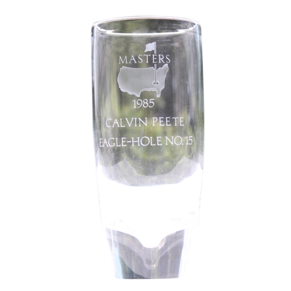 Calvin Peete Masters Eagle Glass Trophy Hole #15 - 1985