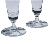 Set of Two Augusta National Member Glass Pilsner Stem Glasses