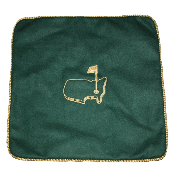 Augusta National Green Pillow Case with Gold Etching