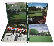 Lot of 4 Masters Media Guides - All 4 Tiger Woods Victories