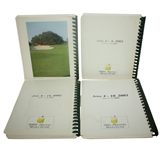 Lot of 4 Masters Media Guides - All 4 Tiger Woods Victories