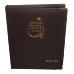 Augusta National 32 Page Wine List from 2000's