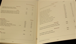 Augusta National 32 Page Wine List from 2000's